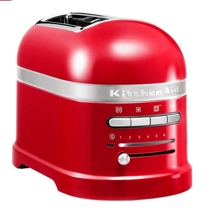 

Kitchenaid artisan toaster, 2 slice, 1250w, 5kmt2204ber - red