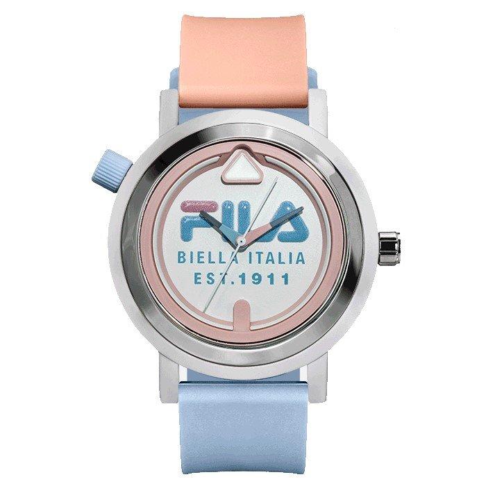 

Fila ladies watch, analog, 42mm, silicone strap, 38-342-006– pink & light blue