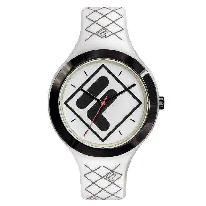 

Fila men's watch, analog, 42mm, silicone strap, 38-342-001– white