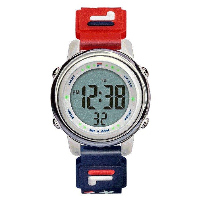 

Fila fashion watch, digital, 34mm, silicone strap, 38-218-007 – red & blue