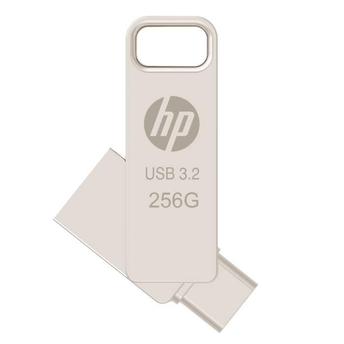 

Hp x206 otg type-c usb 3. 2 metallic flash drive, 256gb, hpfd206c-256 – silver
