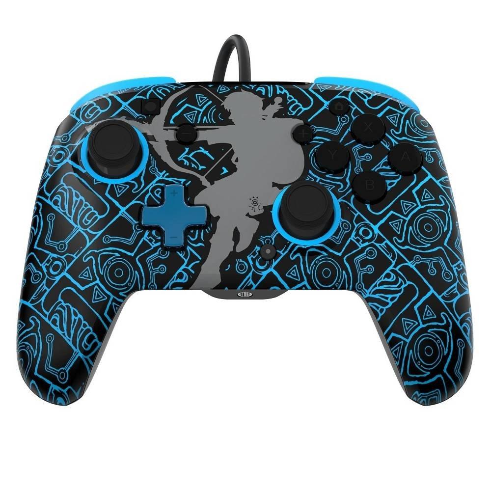 

Pdp nintendo switch rematch sheikah shoot glow in the dark wired controller, 500-134-sk...