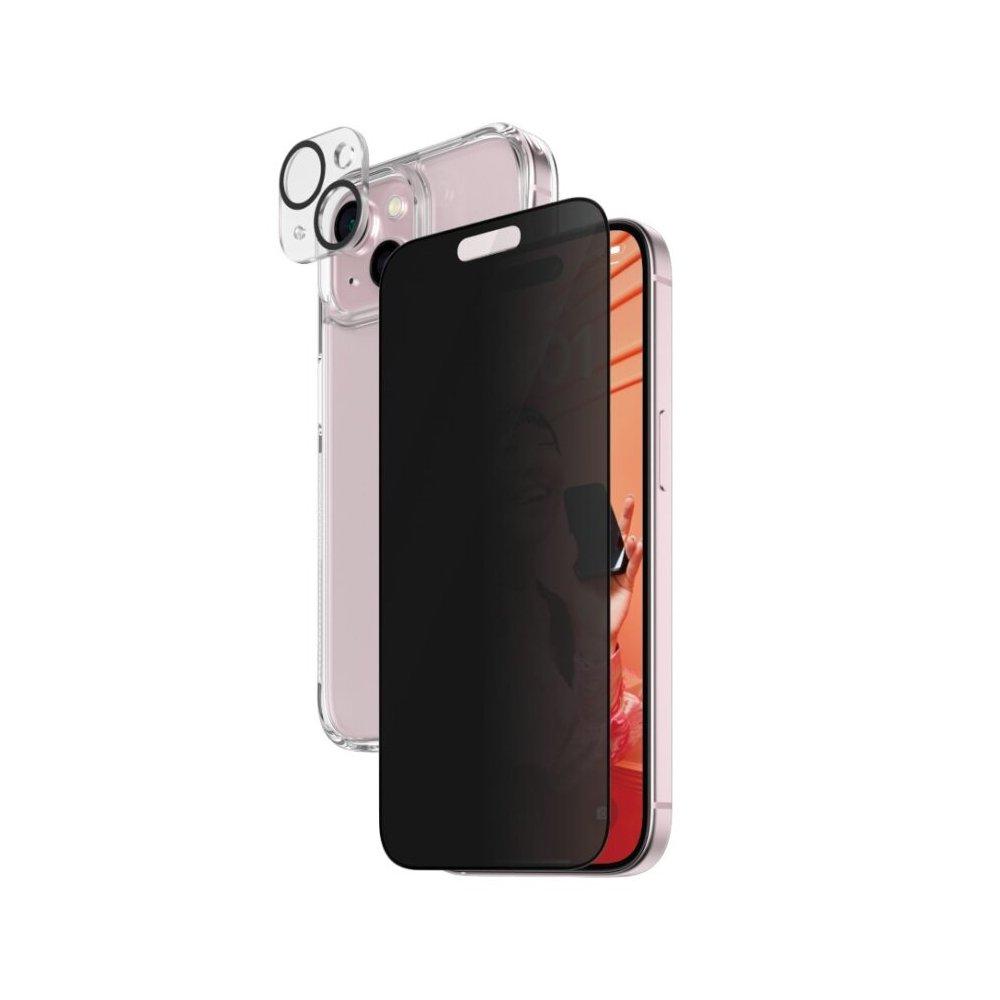 

Panzerglass ultra wide fit 3in1 privacy bundle for iphone 15, b1172+p2809 - clear