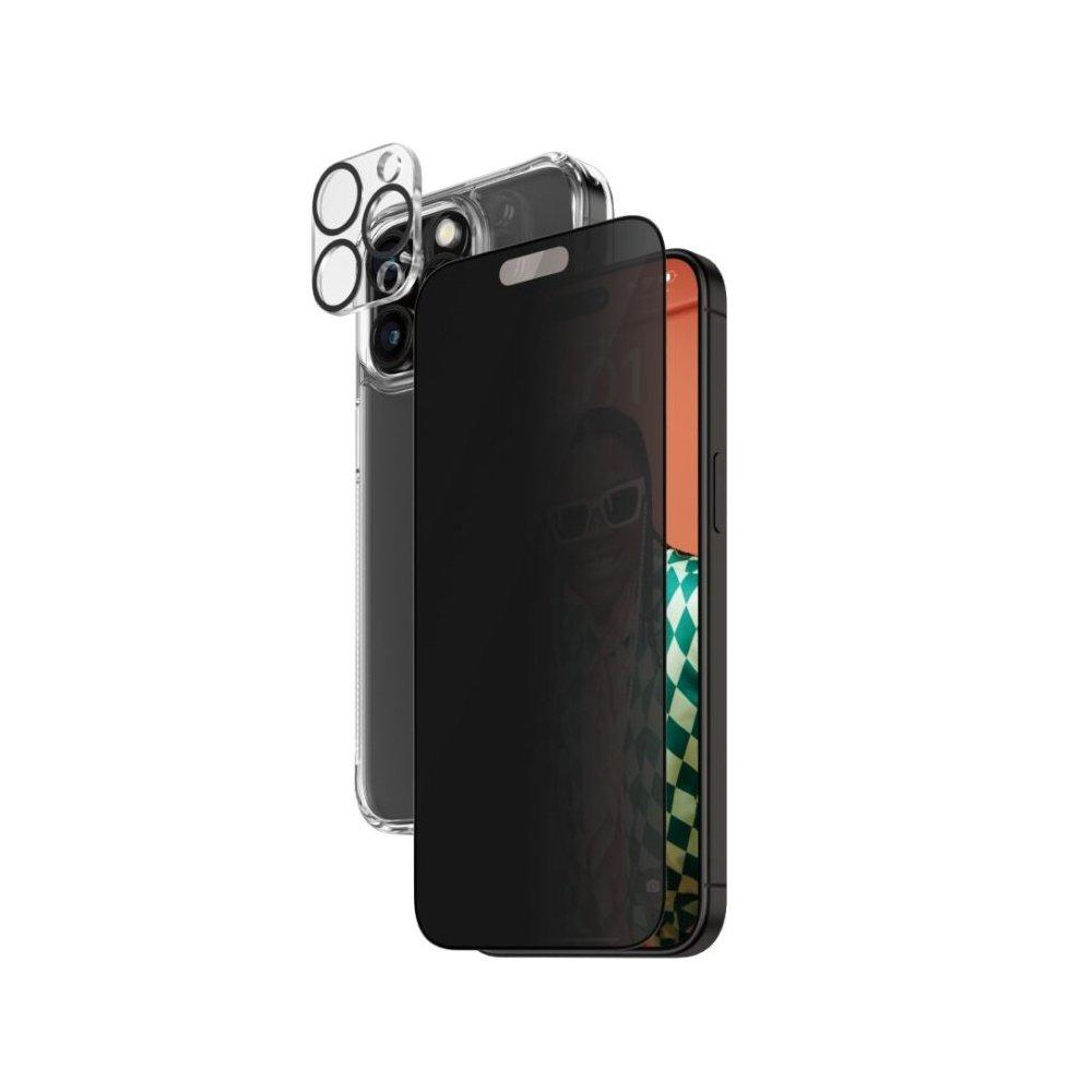 

Panzerglass ultra wide fit 3in1 privacy bundle for iphone 15 pro max, b1175+p2812 - clear
