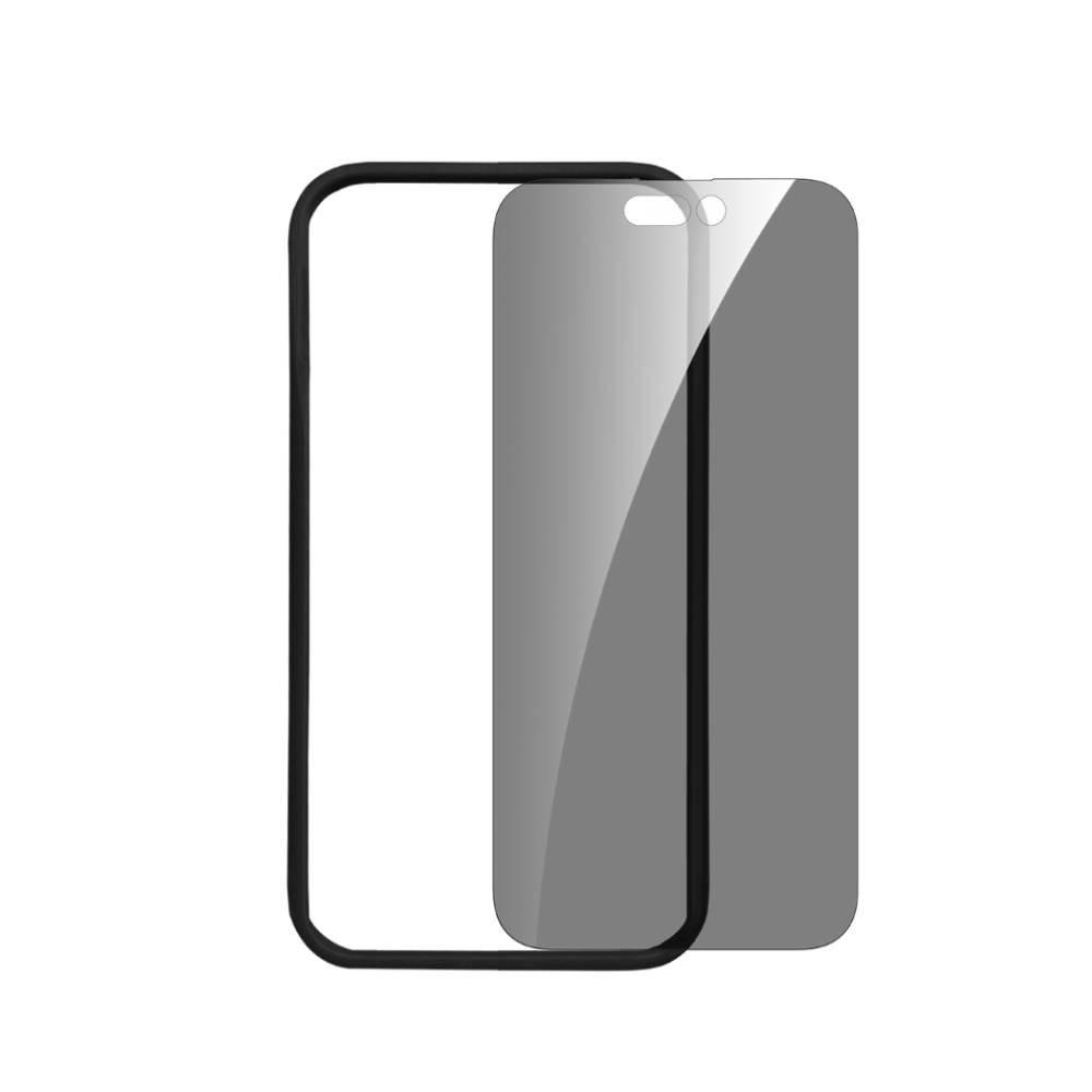 

Baykron tempered glass 6. 7” privacy screen protector, with applicator for iphone 15 pl...