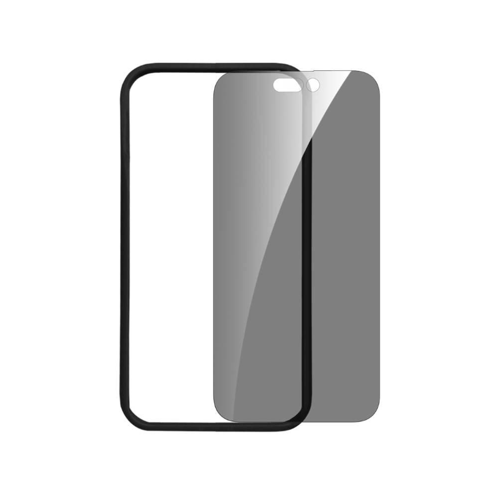 

Baykron tempered glass 6. 7” privacy screen protector, with applicator for iphone 15 pr...