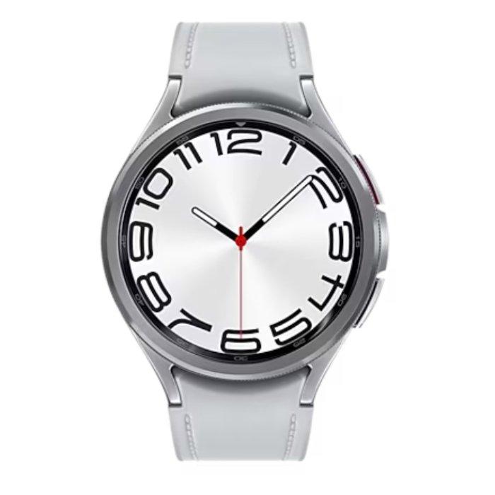 

Samsung galaxy watch6 classic, 47mm, stainless-steel body, silicon strap - sliver