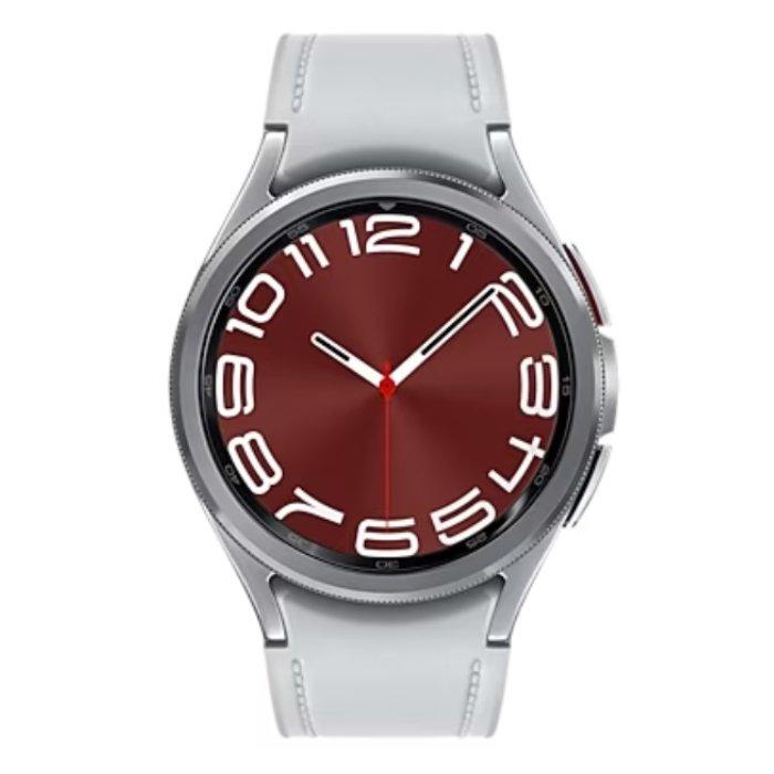 

Samsung galaxy watch6 classic, 43mm, stainless-steel body, silicon strap - sliver