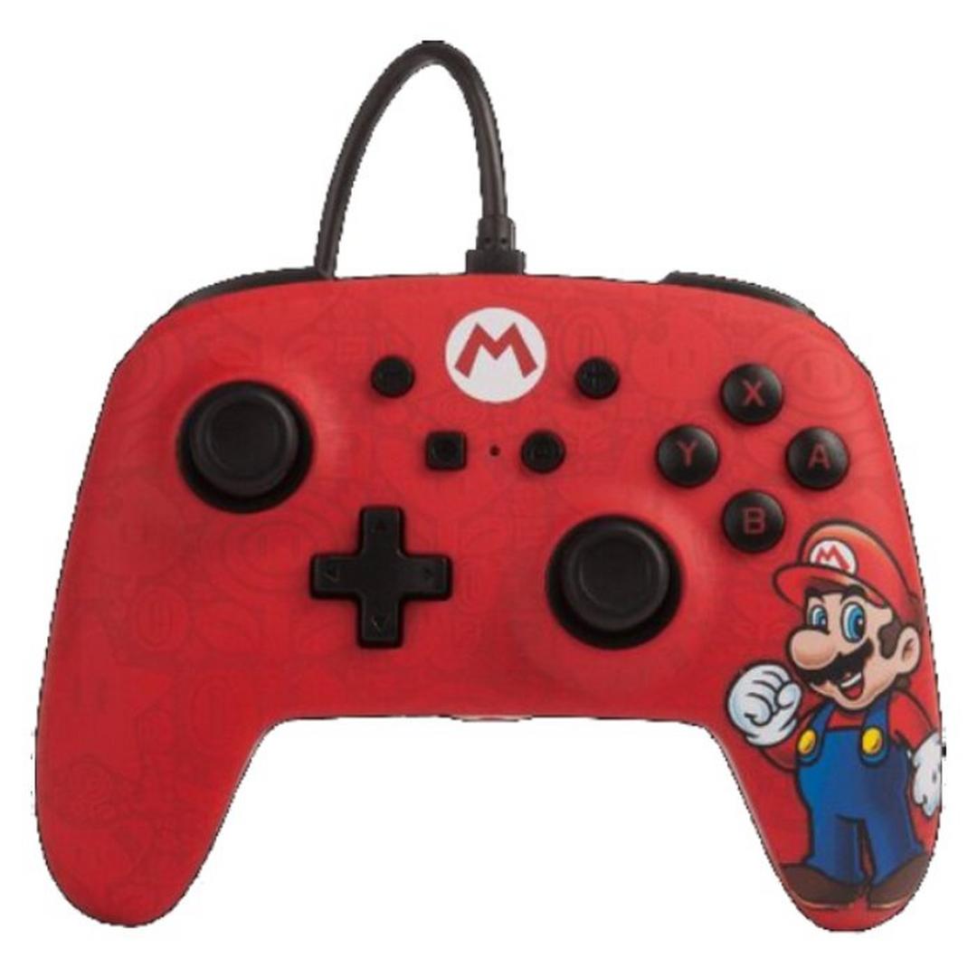 PowerA Enhanced Wired Controller for Nintendo Switch - Speedster Mario Red