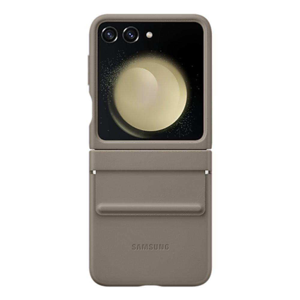 

Samsung eco leather case for galaxy z flip5 - etoupe