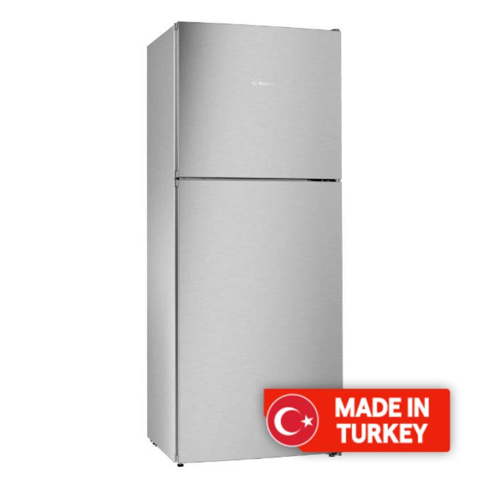 

Bosch series 2 top mount refrigerator, 12. 9cft, 365-liters, kdn43n120m - silver