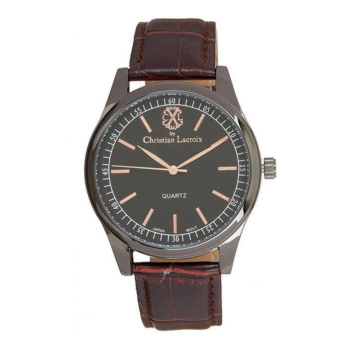

Christian lacroix men casual watch, analog, cxls19mw036b – brown