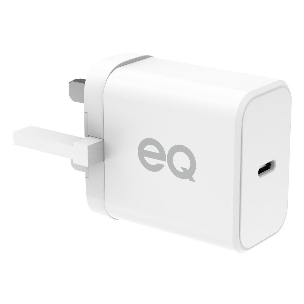 

Eq gan usb-c wall charger, pd 45w, vtx-45vh-3 – white