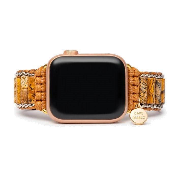 

Cape diablo timber jasper apple watch strap – 38,40,41,42,44,45mm