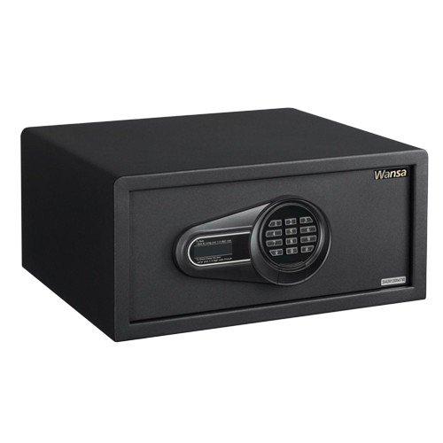 

Wansa high security digital hotel safe, h0402m - black