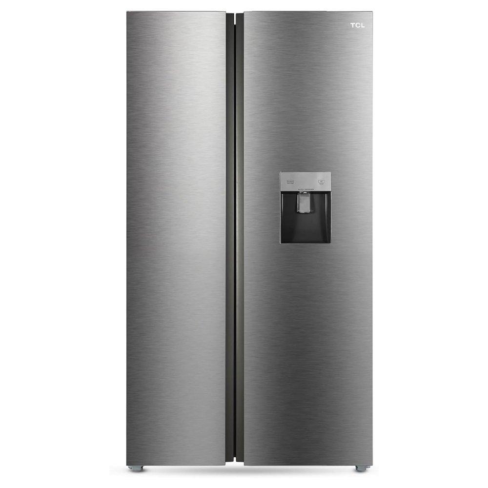 

Tcl side by side refrigerator/ freezer, 21. 4cft, 607 liters capacity, p790sbsnwd - inox