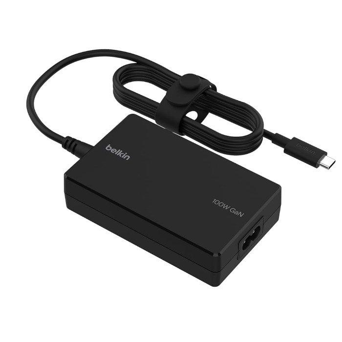 

Belkin usb-c gan power adapter, 100w, inc016glbk – black