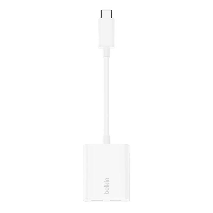 

Belkin rockstar usb-c audio + charge adapter, f7u081btwh – white
