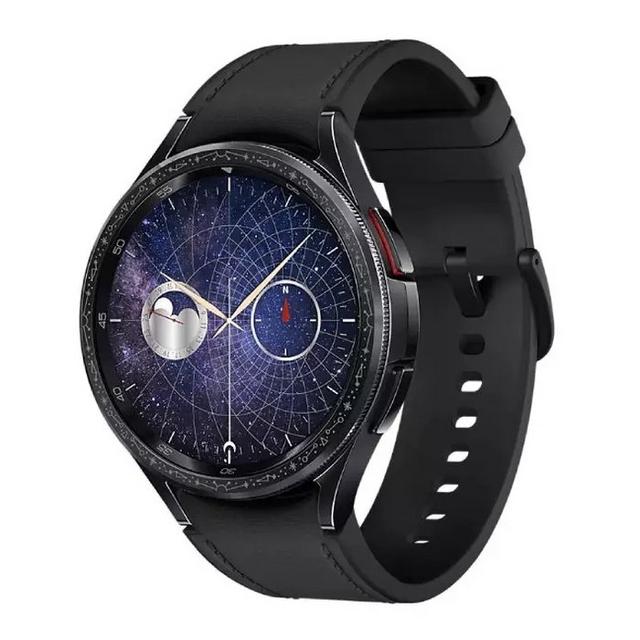 SAMSUNG Galaxy Watch 6 for Men, 47mm Astro Edition + Leather and Fabric Band, SM-R960NZKHMEA – Black