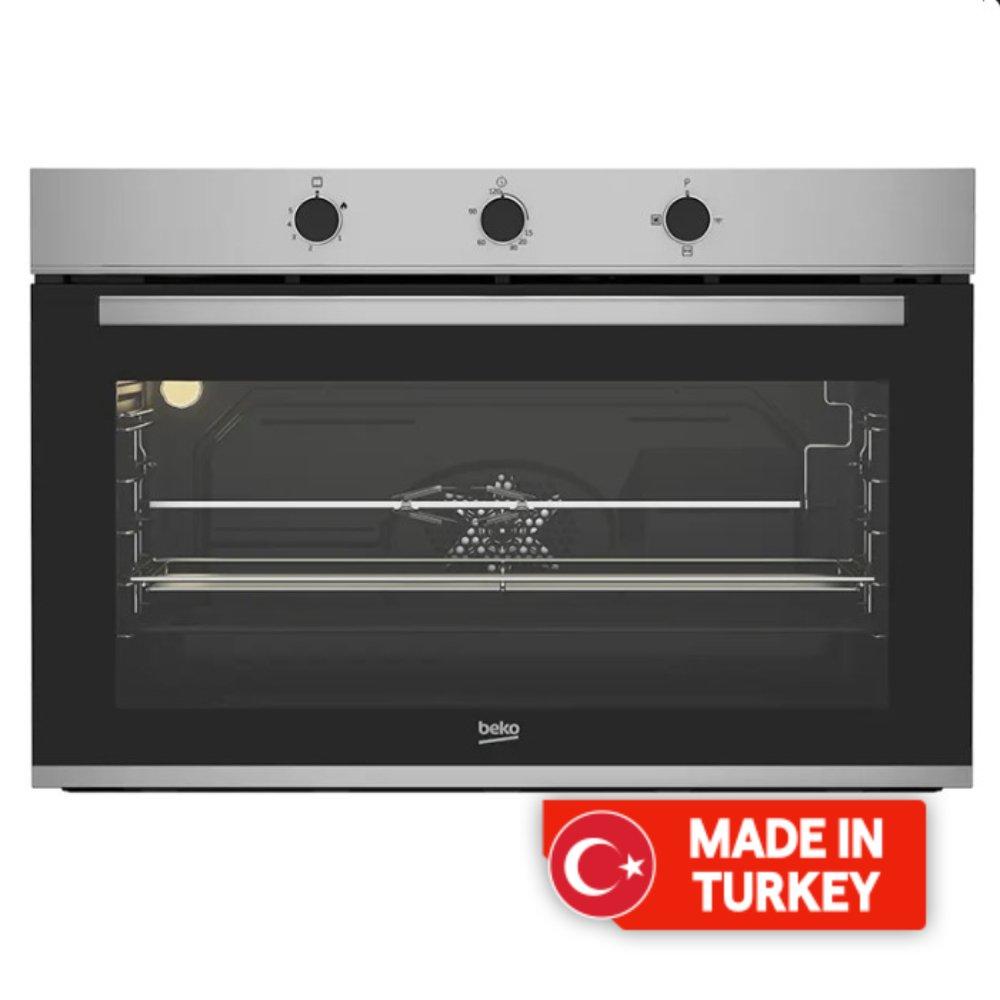 

Beko built in gas oven, 90cm, 96 l, bbwht12101xs - stainless steel