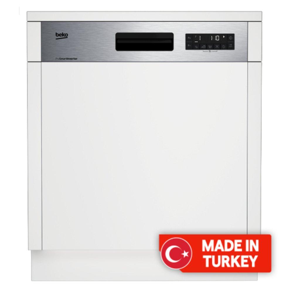 

Beko built-in dishwasher, 8 programmes, 14 place settings, dsn28420x - inox