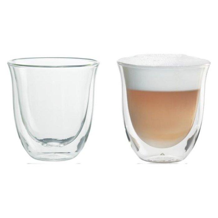 

Delonghi creamy collection cappuccino coffee glasses, 270ml, set of 6, dlsc301
