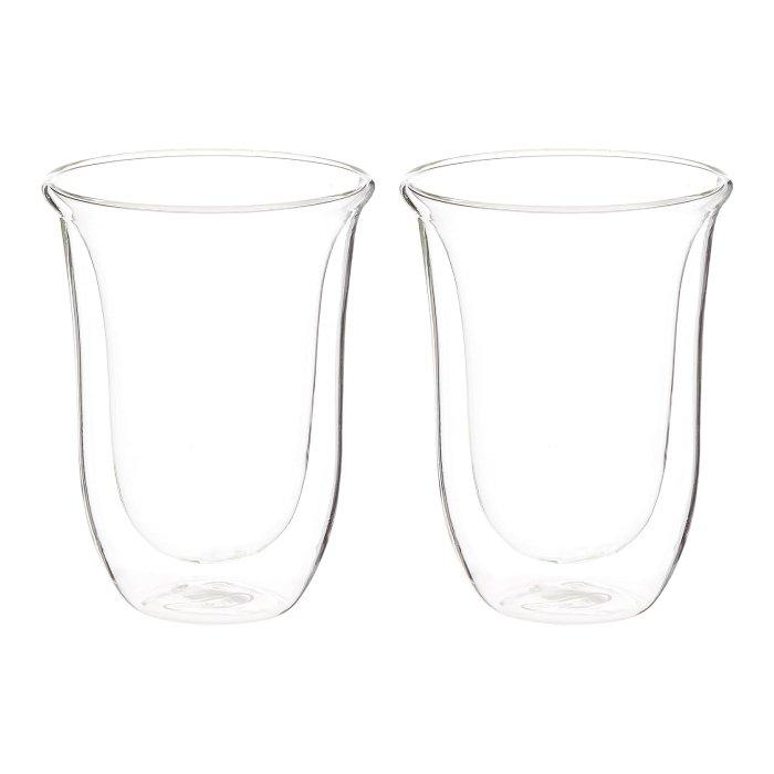 

Delonghi latte macchiato thermo glasses, 220 ml, pack of 2, dlsc312