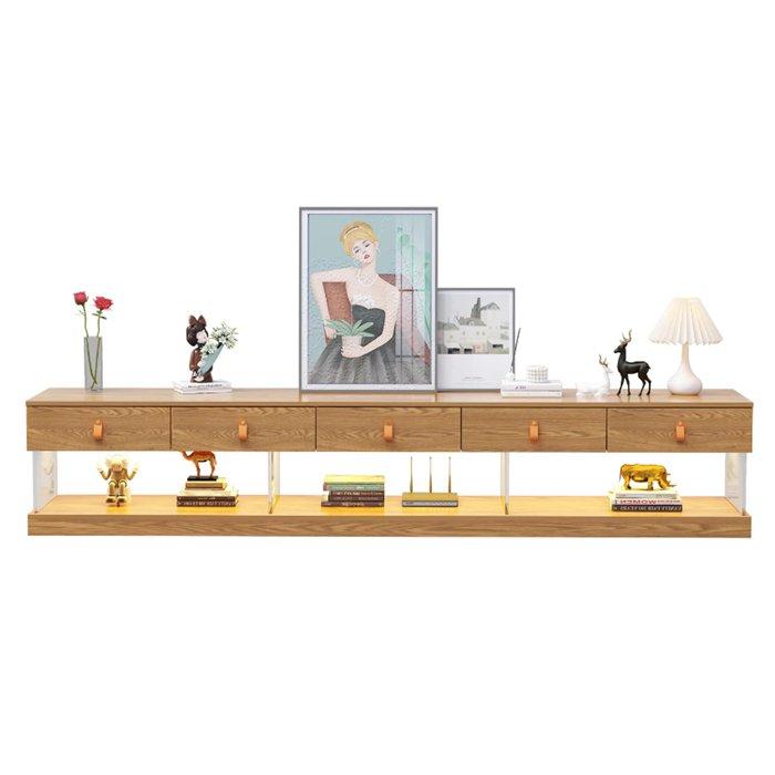 

Wansa tv stand, up to 85-inch, 85kg loading capacity, ks-led-0225 – oak wood