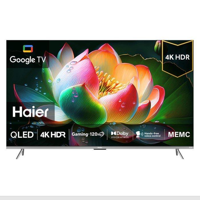 

Haier 75-inch 4k uhd qled smart google tv, h75s800ux - silver
