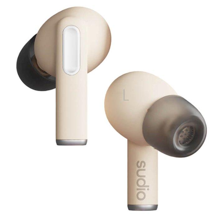 

Sudio a1 pro true wireless anc in-ear headphone - sand