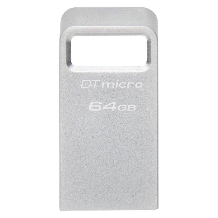 

Kingston datatraveler micro metal usb, 64gb, 200mb/s, usb 3. 2 gen 1, dtmc3g2/64gb – si...