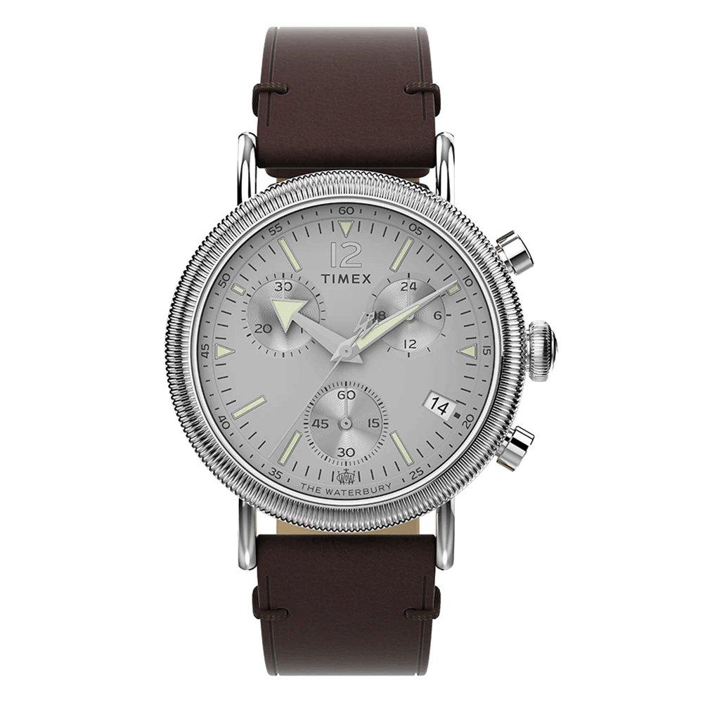 

Timex waterbury men’s watch, chrono, 40mm, tw2w20800vm – brown