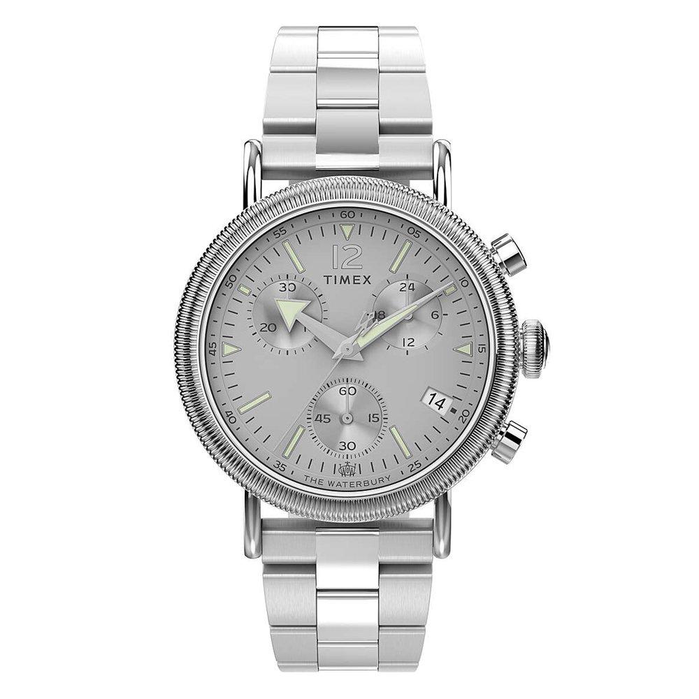 

Timex waterbury men’s watch, chrono, 40mm, tw2w20900vm – stainless steel