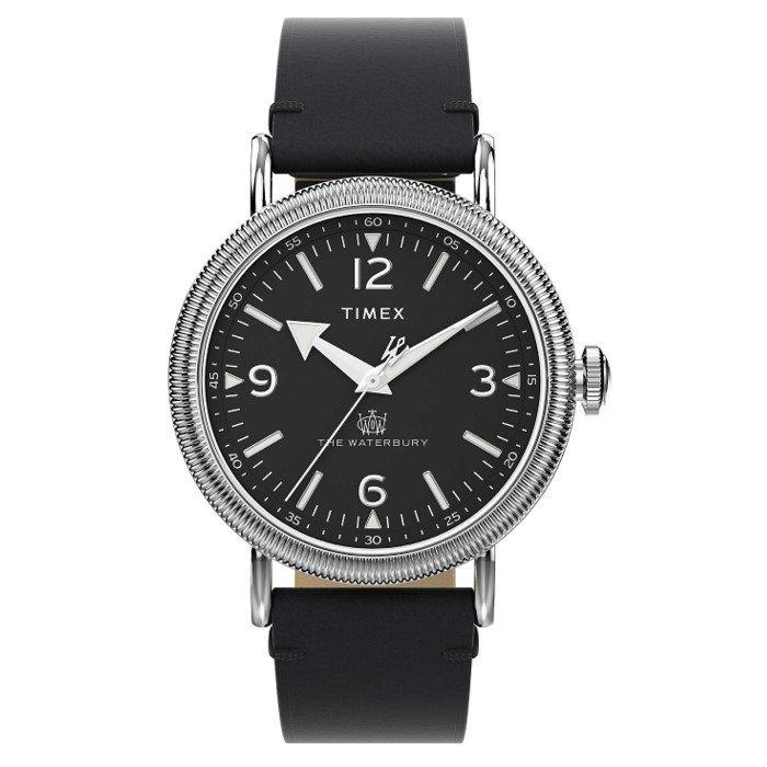 

Timex waterbury men's watch , analog, 40mm, leather strap, tw2w20200vm – black