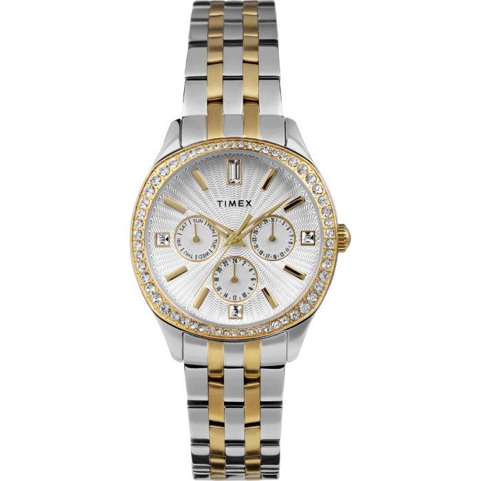 

Timex ariana women’s watch, 36mm, stainless steel strap, analog, tw2w17900 – silver/gold