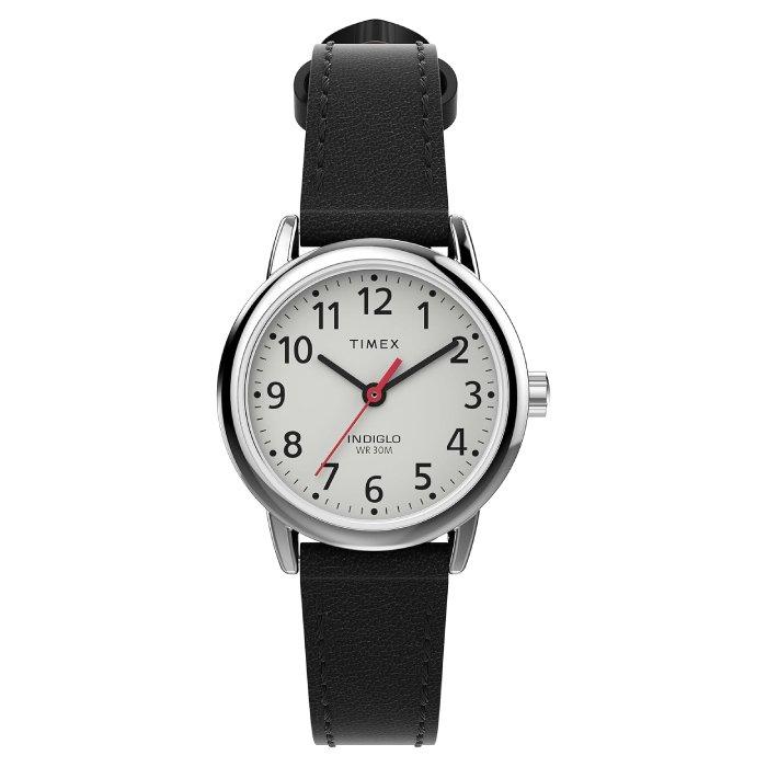 

Timex easy reader watch for women, analog, 25mm, eco-conscious leather strap, tw2v75300...