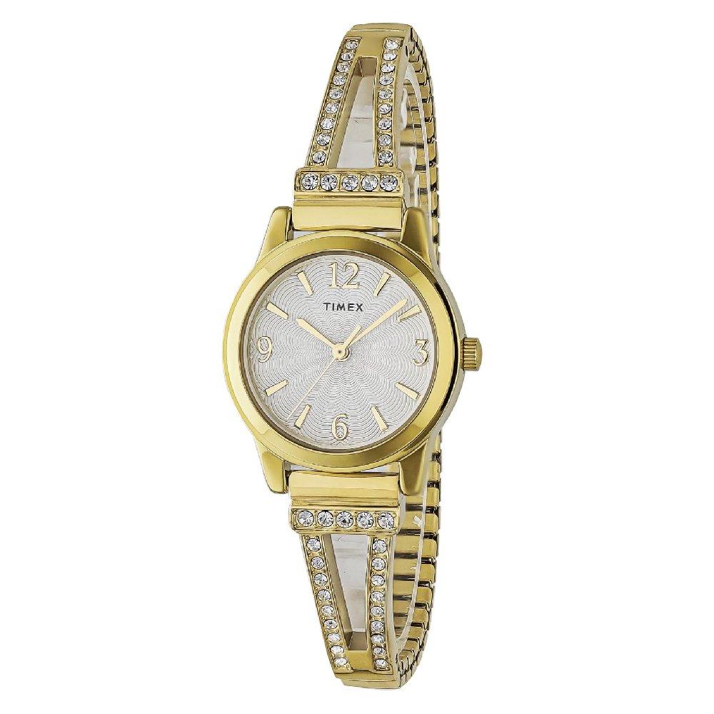 

Timex main street watch for women, analog, 25mm, stainless steel strap, tw2w18700 – gold