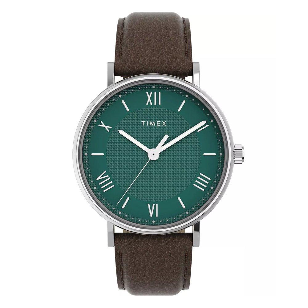 

Timex southview men’s watch, analogue, 41mm, leather strap, tw2v91500 – brown