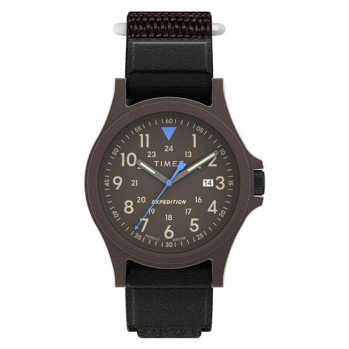 

Timex expedition acadia watch for men, analog, 40mm, fabric strap, tw4b29400vm – brown