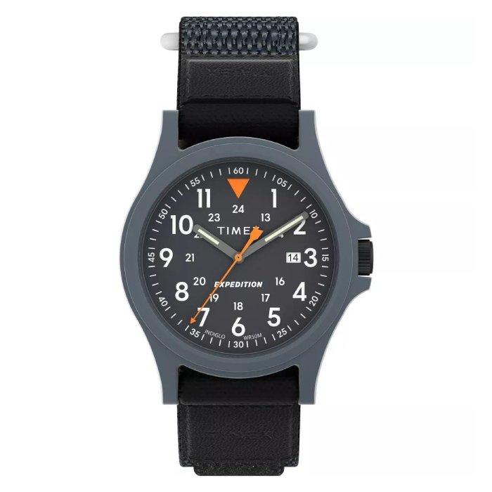 

Timex expedition acadia watch for men, analog, 40mm, fabric strap, tw4b29500vm – black
