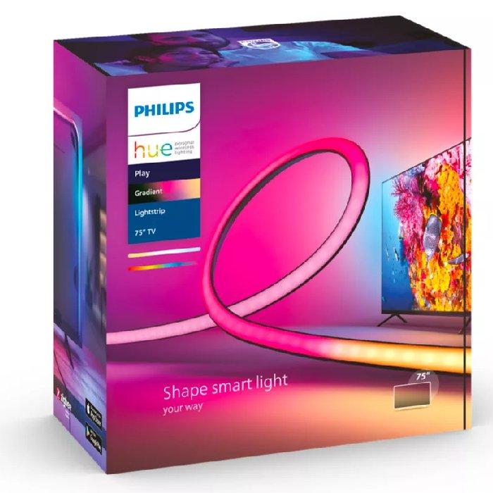 

Philips hue play gradient tv lightstrip for 75 inch screens, 929002422901 - multi colour