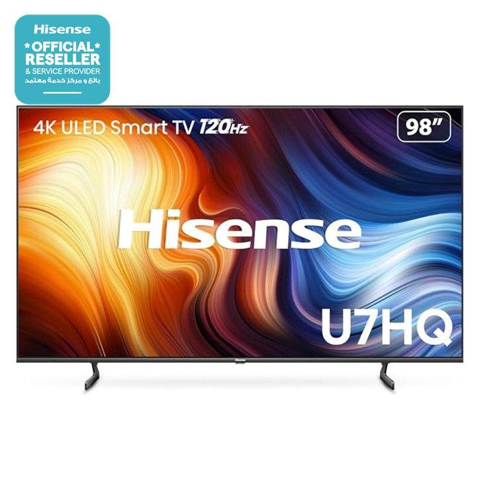 

Hisense 98-inches uhd led smart tv, 98u7hq - black