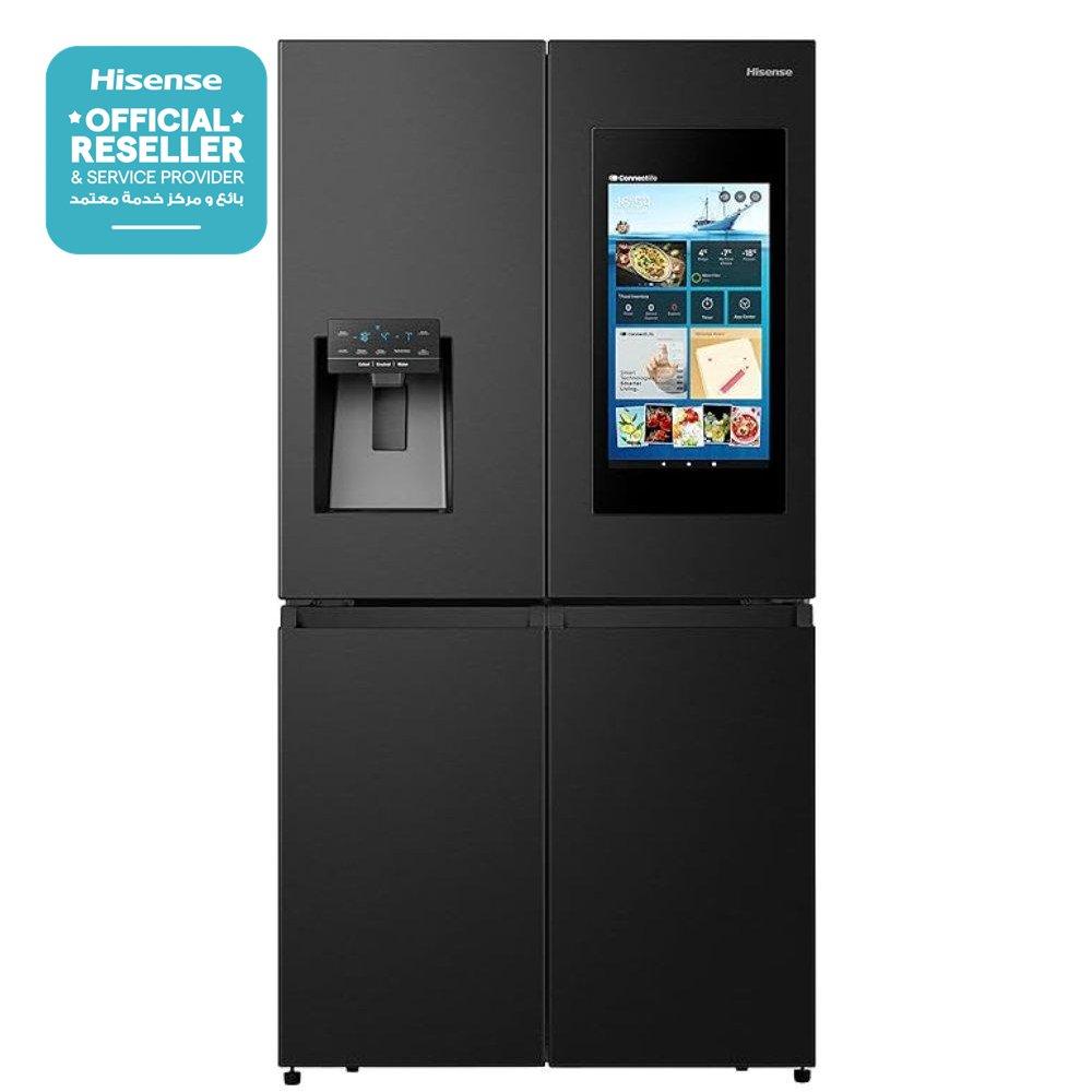

Hisense four door refrigerator, 19. 1cft, 541 liters, rq759n4ibu1 - black