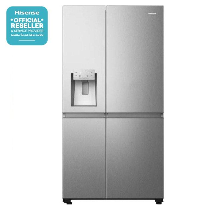 

Hisense side by side refrigerator/ freezer, 29 cft, 819 liters, rs819n4isu – inox