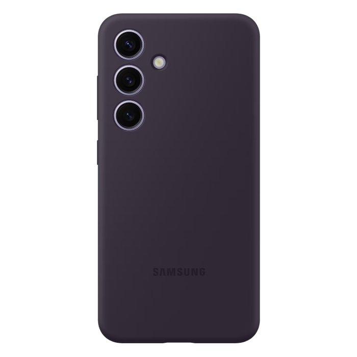 

Samsung galaxy s24 silicone case, ef-ps921teegww – dark violet