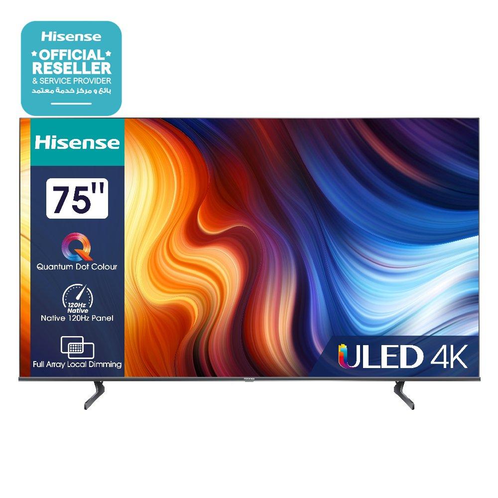 

Hisense 75-inches 4k uhd uled smart tv, 75u7hq – black