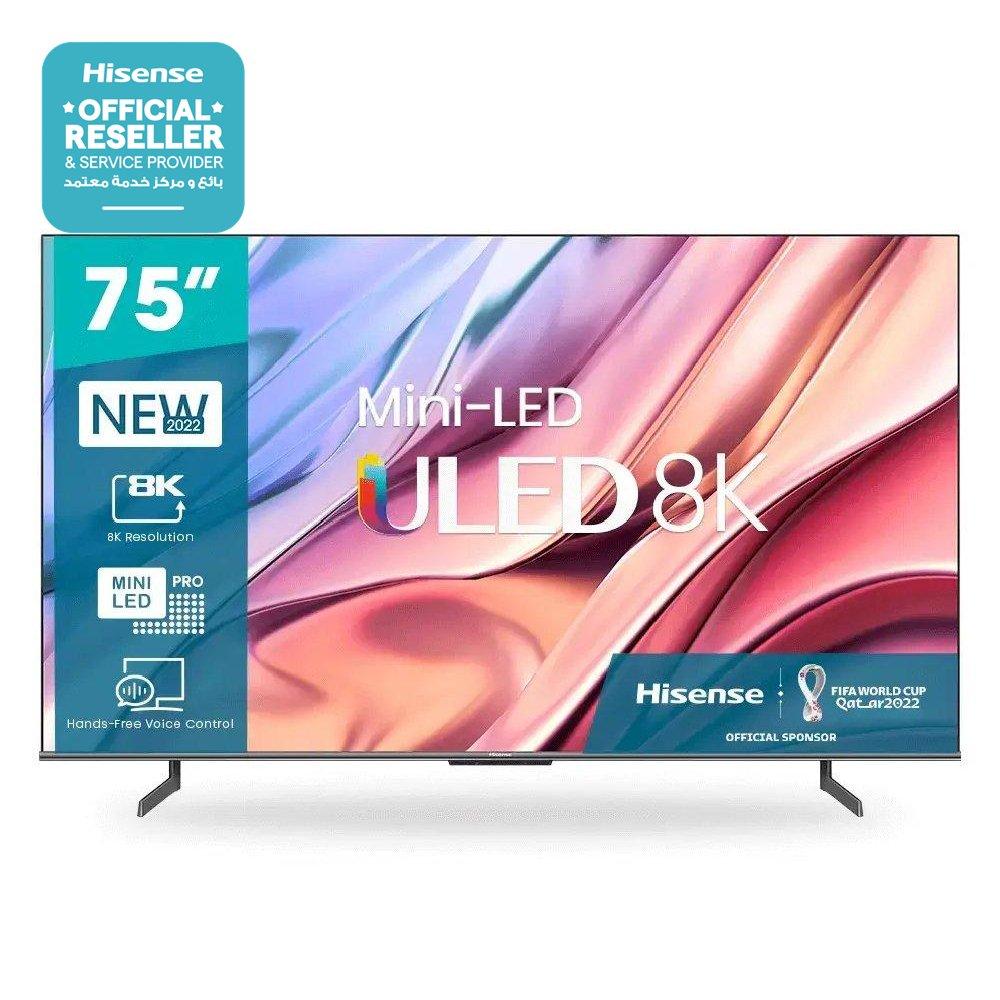 

Hisense u80h 75-inches 8k mini uled smart tv, 75u80h – black
