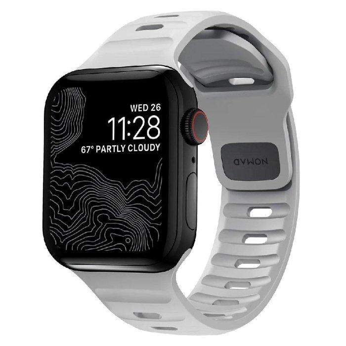 

Nomad sport band for apple watch, 42/44/45/49mm, nm01958185 - gray