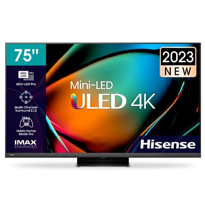

Hisense 75-inches uhd mini led smart tv, 75u8k – black