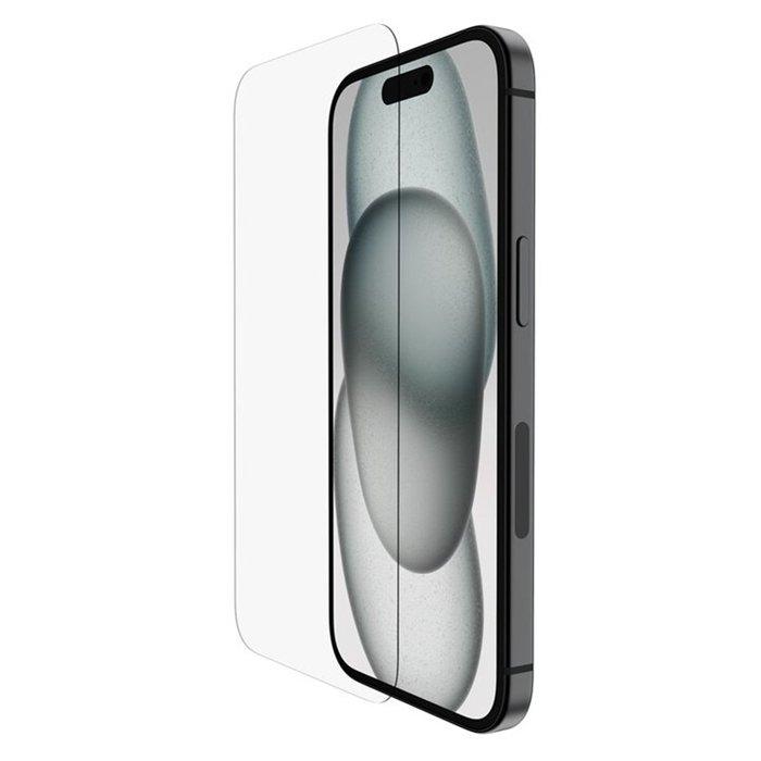 

Belkin tempered glass screen protector for iphone 15 /14 pro, ova135zz – clear
